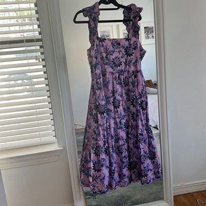 J CREW SQUARENECK MIDI DRESS